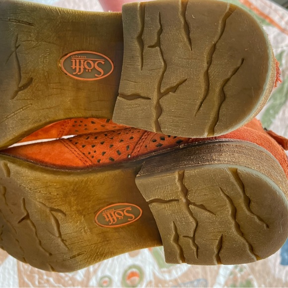 Soft boots orange suede - Picture 6 of 11